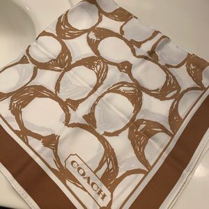 Coach silk scarf.  27 inches square.